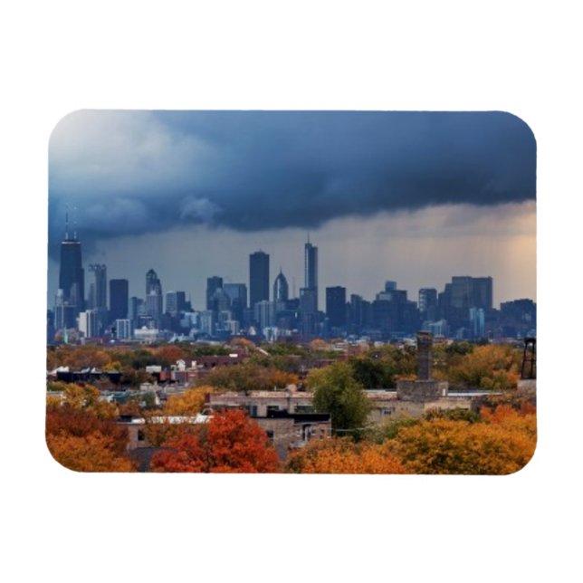 USA, Illinois, Chicago, Cityscape Magnet (Horizontal)