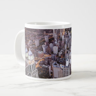 USA, Illinois, Chicago, Luftaufnahme von See Jumbo-Tasse