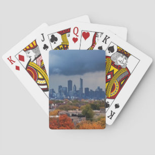 USA, Illinois, Chicago, Stadtbild Spielkarten
