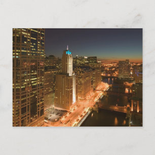 USA, Illinois, Chicago: The Loop: Gebäude Postkarte