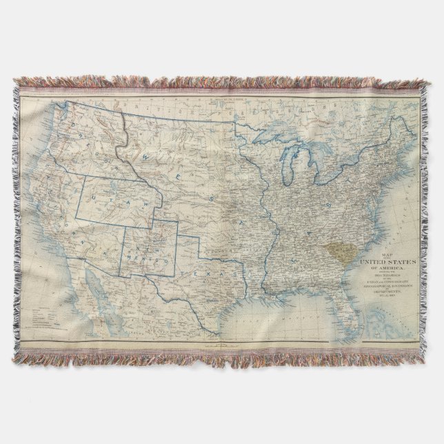 USA im Dezember 1860 Decke (Vorderseite)