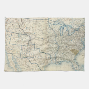 USA im Dezember 1860 Geschirrtuch