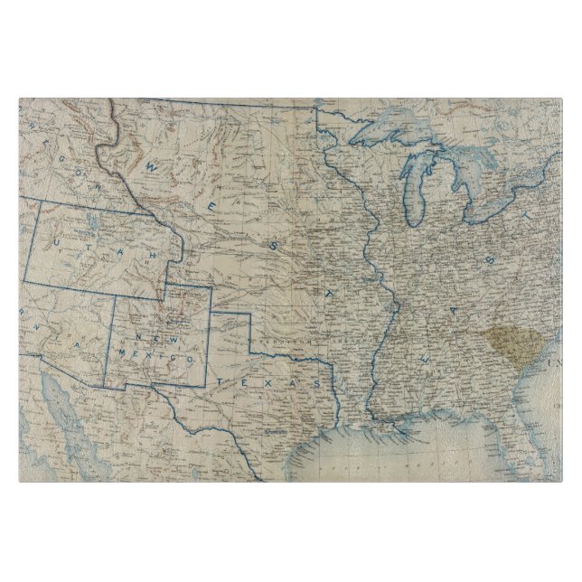 USA im Dezember 1860 Schneidebrett (Vorderseite)