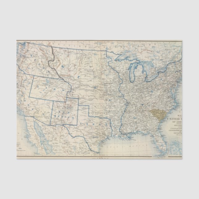 USA im Dezember 1860 Seidenpapier (Vorderseite)