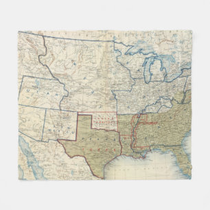 USA im Juni 1861 Fleecedecke