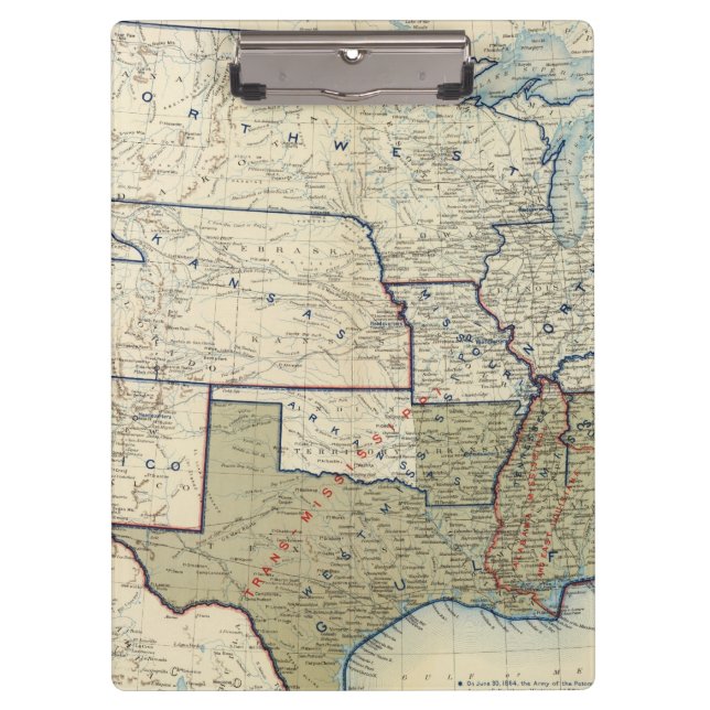 USA im Juni 1864 Klemmbrett (Vorderseite)