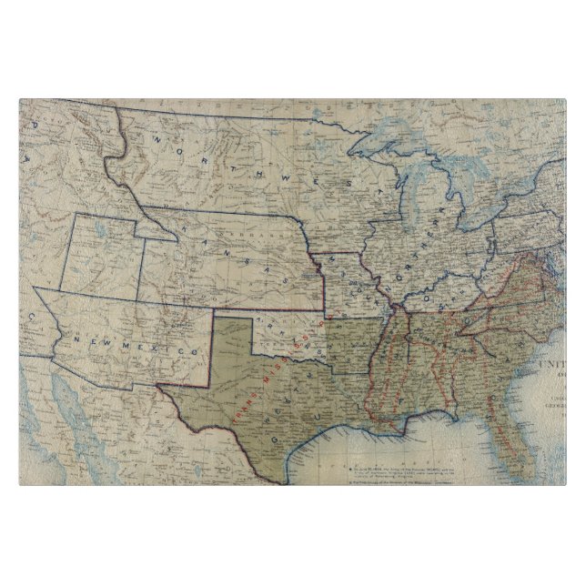 USA im Juni 1864 Schneidebrett (Vorderseite)