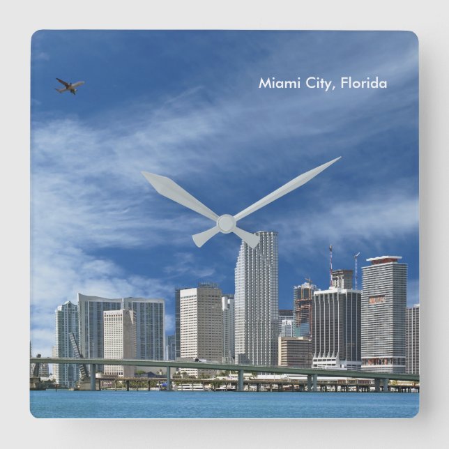 USA Image for Square Wall Uhr (Vorderseite)