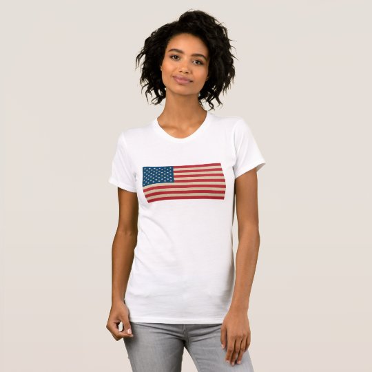 USA-Imitatleinwandflagge T-Shirt
