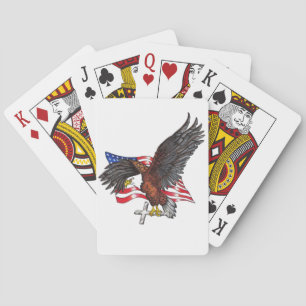 USA in Gott Wir vertrauen Eagle Spielkarten