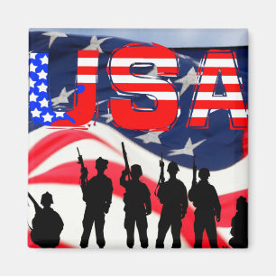 USA In Honor Magnet