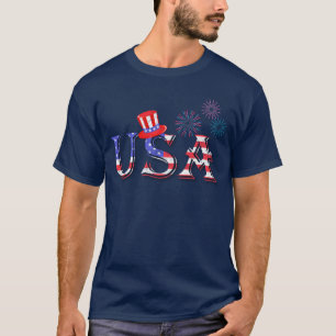 USA in US Flagge T-Shirt