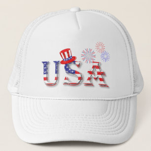 USA in US Flagge Truckerkappe