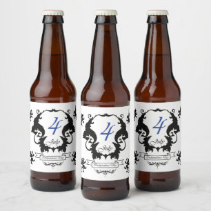 USA Independence Day Grußkarte Bierflaschenetikett