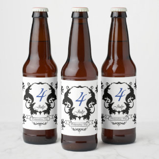 USA Independence Day Grußkarte Bierflaschenetikett