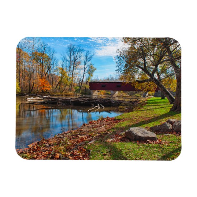 USA, Indiana, Cataract Falls Staat Recreation Magnet (Horizontal)