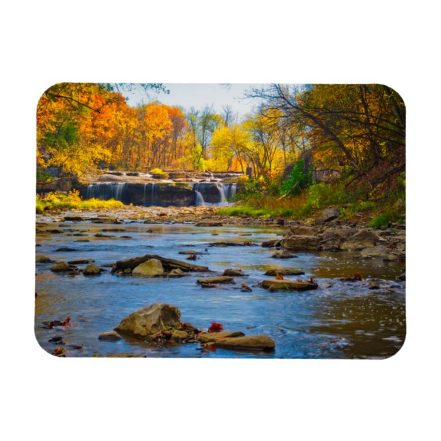 USA, Indiana Cataract Falls State Recreation Magnet (Horizontal)
