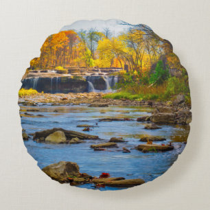 USA, Indiana. Cataract Falls State Recreation Rundes Kissen