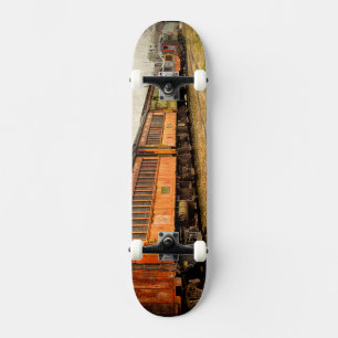 USA, Indiana. Das NordMudson Eisenbahn-Museum Skateboard
