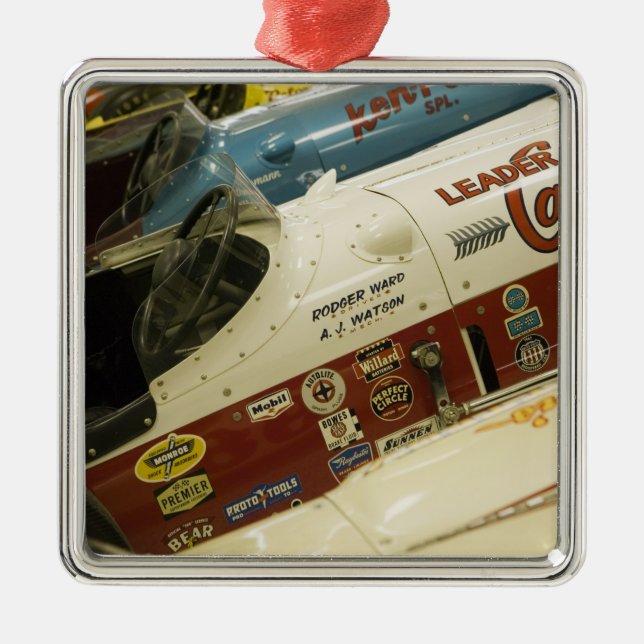 USA, Indiana, Indianapolis: Indianapolis-Motor 2 Ornament Aus Metall (Vorne)