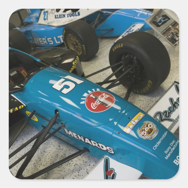 USA, Indiana, Indianapolis, Indianapolis Motor Quadratischer Aufkleber (Vorderseite)