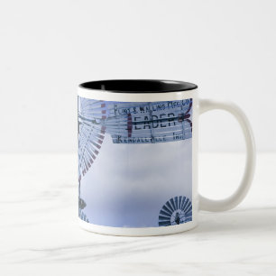 USA, Indiana, Kendallville: Mittler, Amerika 2 Zweifarbige Tasse