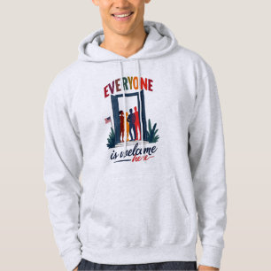 USA Inklusivität für alle - Jeder ist hier willkom Hoodie