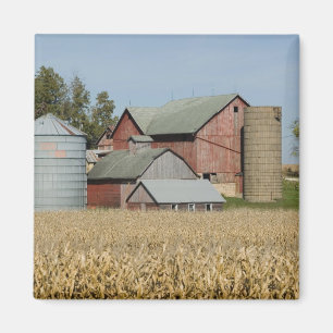 USA, IOWA, Froelich: Alte Farm Magnet