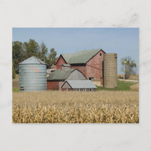 USA, IOWA, Froelich: Alte Farm Postkarte