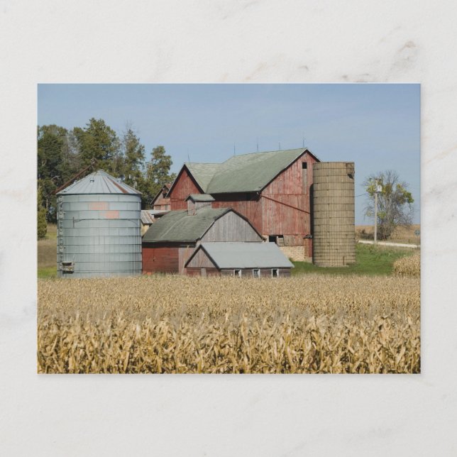 USA, IOWA, Froelich: Alter Bauernhof Postkarte (Vorderseite)