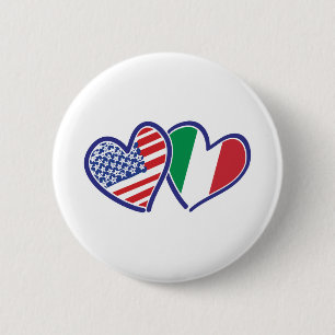 USA - Italien - Liebe Button