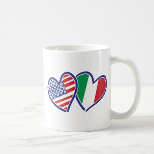 USA - Italien - Liebe Kaffeetasse