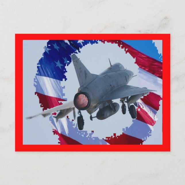 Usa Jet Postkarte (Vorderseite)