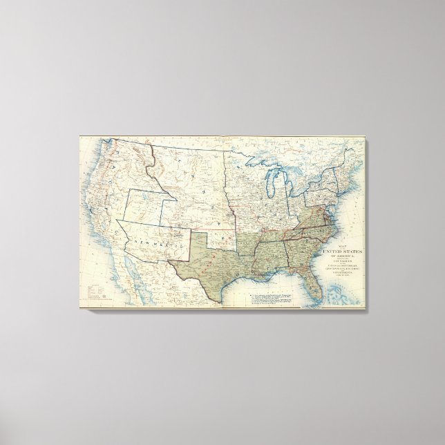 USA Juni 1862 Leinwanddruck (Vorderseite)