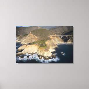 USA. Kalifornien. Big Sur. Bixby Bridge Leinwanddruck