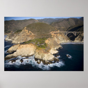 USA. Kalifornien. Big Sur. Bixby Bridge Poster
