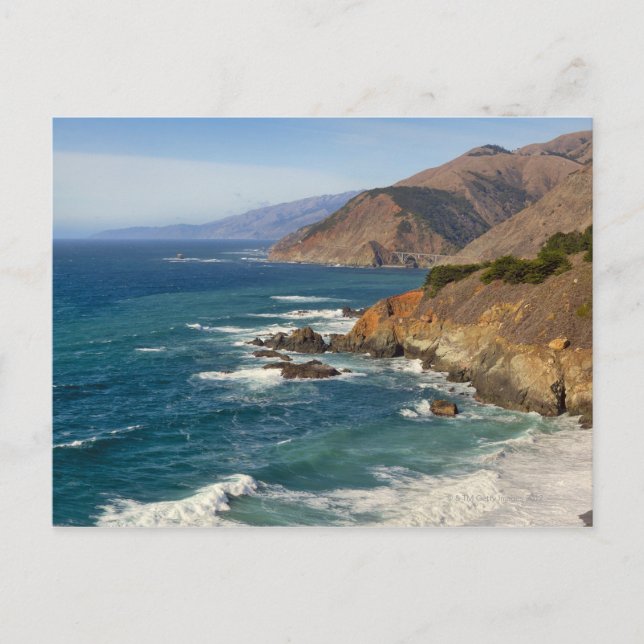 USA, Kalifornien, Big Sur Coastline Postkarte (Vorderseite)