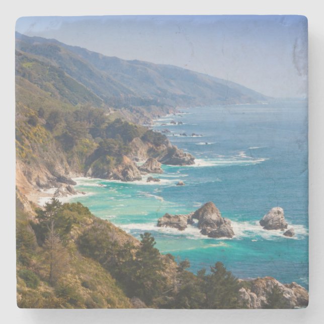 USA, Kalifornien. California Coast, Big Sur Steinuntersetzer (Vorderseite)