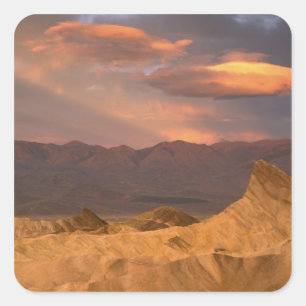 USA, Kalifornien, Death Valley National Park.  2 Quadratischer Aufkleber