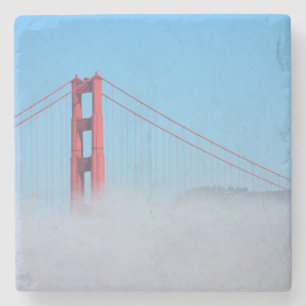 USA, Kalifornien. Golden Gate Bridge am Morgen Steinuntersetzer