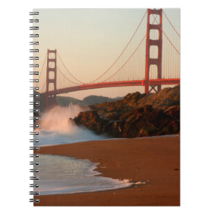 USA, Kalifornien. Golden Gate Bridge View Notizblock