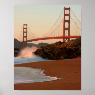 USA, Kalifornien. Golden Gate Bridge View Poster