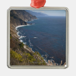 USA, Kalifornien, großes Sur, schroffe Küstenlin Silbernes Ornament