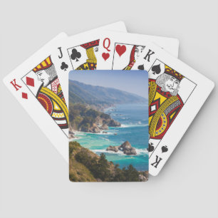 USA, Kalifornien. Kalifornien-Küste, Big Sur Spielkarten