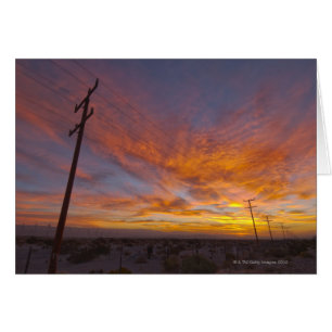USA, Kalifornien, Palm Spring, Powerlinie an