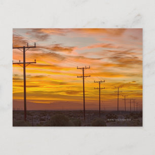 USA, Kalifornien, Palm Springs, Power, Linie 2 Postkarte