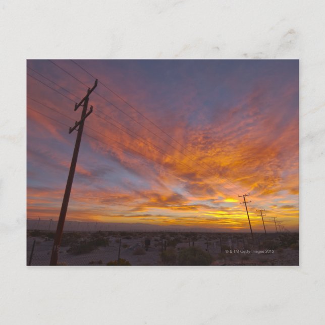 USA, Kalifornien, Palm Springs, Power Postkarte (Vorderseite)