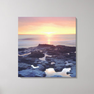 USA, Kalifornien, San Diego. Sunset Cliffs Gezeite Leinwanddruck