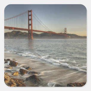 USA, Kalifornien, San Francisco. Eine malerische Quadratischer Aufkleber