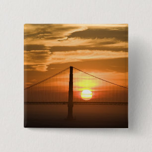 USA. Kalifornien. San Francisco. Sonnenuntergang Button